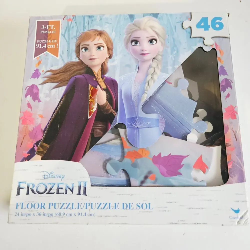 Disney Frozen II Floor Puzzle 46PC Anna Elsa Sisters Large 3Ft